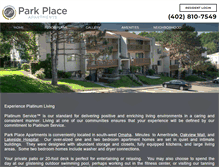 Tablet Screenshot of myparkplacehome.com